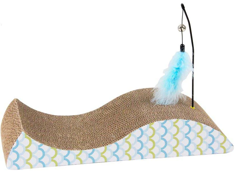 PAWISE Suport pentru ascuţit ghearele, My Love Fish, 48x22x8,5cm