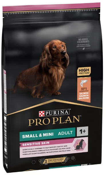 PRO PLAN Hrană uscată SENSITIVE SKIN pt câini Adult Small Breed, cu Somon