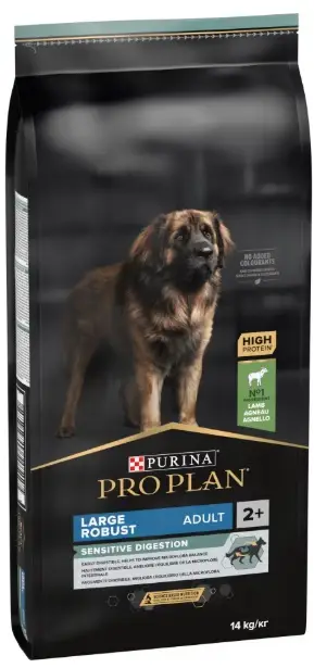 PRO PLAN Robust, Talie Mare, cu digestie sensibilă, cu Miel 14kg