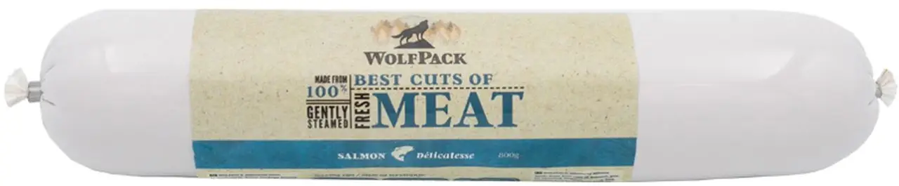 WOLFPACK Delicatesse meat sausage, salam 100% somon