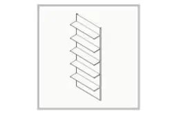 Etajera Maletti Expo Eco 5P cu LED