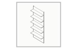 Etajera Maletti Expo Eco 5P cu LED