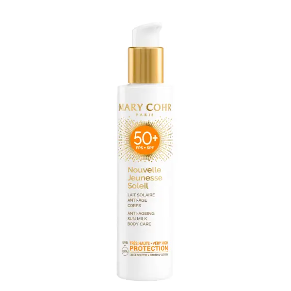 Lotiune de corp cu protectie solara Mary Cohr Nouvelle Jeunesse Soleil Lait Solaire Anti-Age Corps SPF50 150ml