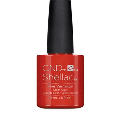 Lac unghii semipermanent CND Shellac Jumbo Fine Vermilion 15ml
