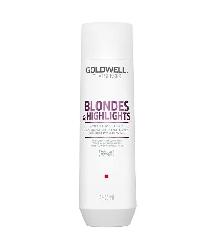 Sampon Goldwell Dual Senses Blondes & Highlights Anti-Brass pentru par blond 250ml