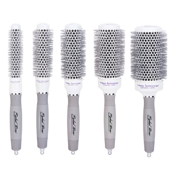 Set perii de par ceramice rotunde Raphael Perrier Round Brush Pack 5 buc