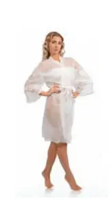 Halat de unica folosinta Terzi Industrie Kimono Alb 1buc