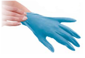 Manusi de unica folosinta Terzi Industrie Black Nitrile Gloves L 100buc