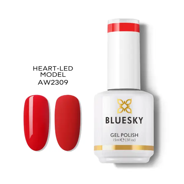 Lac unghii semipermanent Bluesky UV Heart Led Model 15ml