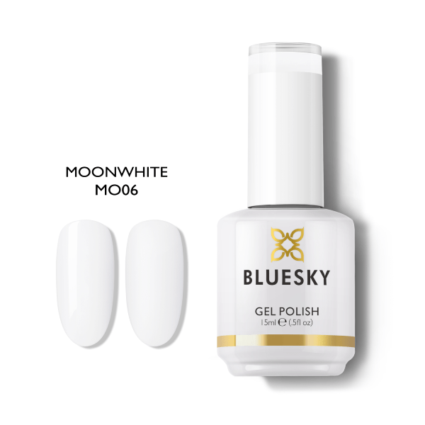 Lac unghii semipermanent Bluesky UV Moonwhite 15ml