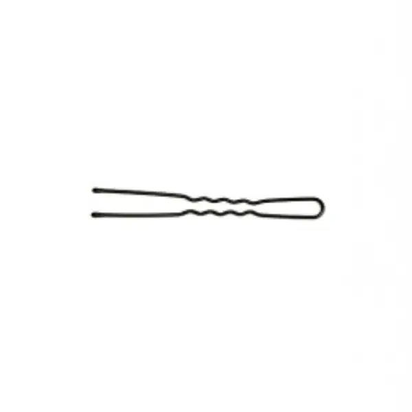 Set ace de par Raphael Perrier Long Wavy Boddy Pins Negre L 7 cm 300 buc