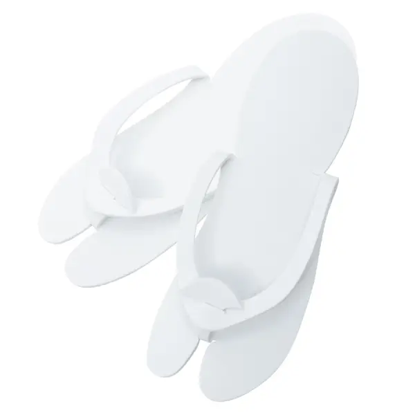 Papuci pedichiura alb Bournas Medicals Soft Care Eva Pedicure flip flops White 12set