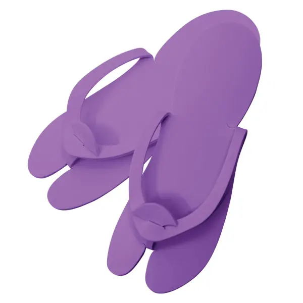 Papuci pedichiura mov Bournas Medicals Soft Care Eva Pedicure flip flops Purple 12set