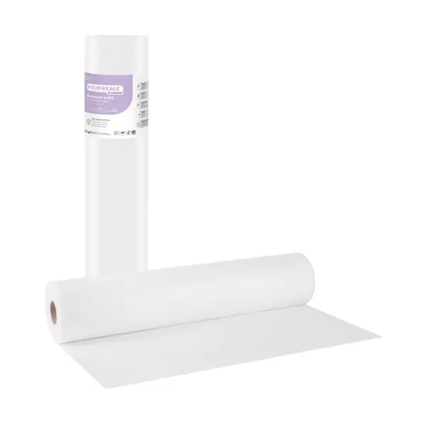 Rola material 1 strat alb Bournas Medicals Soft Care Supreme Examination roll White 68x70m 15gr 1buc
