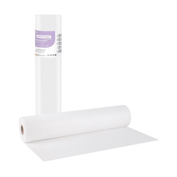 Rola material 1 strat alb Bournas Medicals Soft Care Supreme Examination roll White 68x70m 15gr 1buc