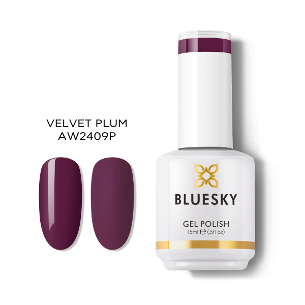 Oja semipermanenta Bluesky UV Velvet Plum 15ml