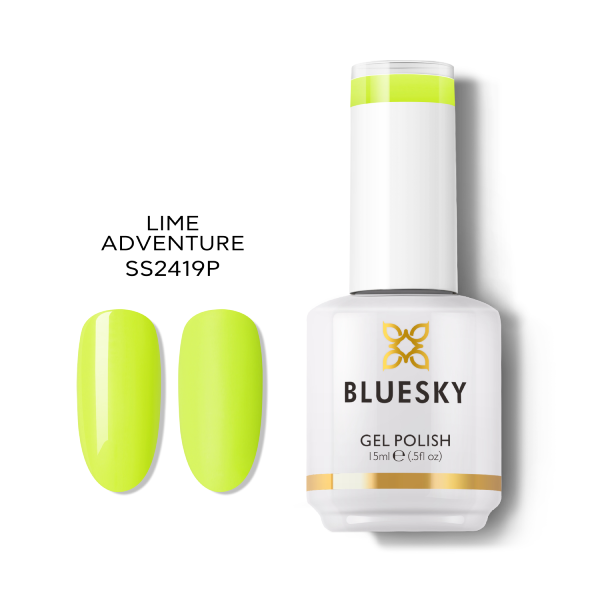 Oja semipermanenta Bluesky UV Lime Adventure 15ml