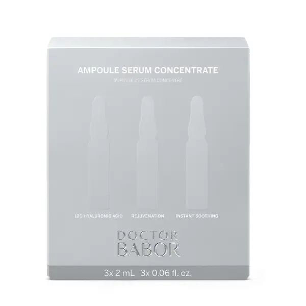 Fiole revitalizare ten Doctor Babor Hydration 10D Acid Hialuronic-Peptide-Betaglucan 3x2ml