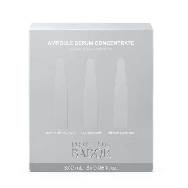 Fiole revitalizare ten Doctor Babor Hydration 10D Acid Hialuronic-Peptide-Betaglucan 3x2ml
