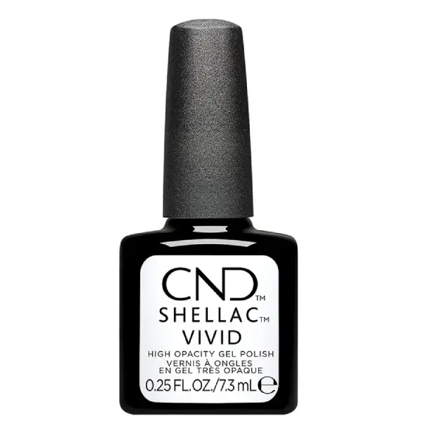 Oja semipermanenta CND Shellac Vivid White Gloves 7.3ml