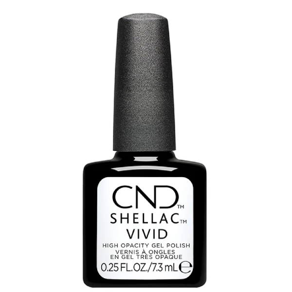 Oja semipermanenta CND Shellac Vivid White Gloves 7.3ml