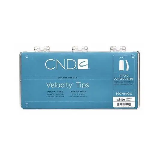 Tips unghii CND Velocity White 360buc