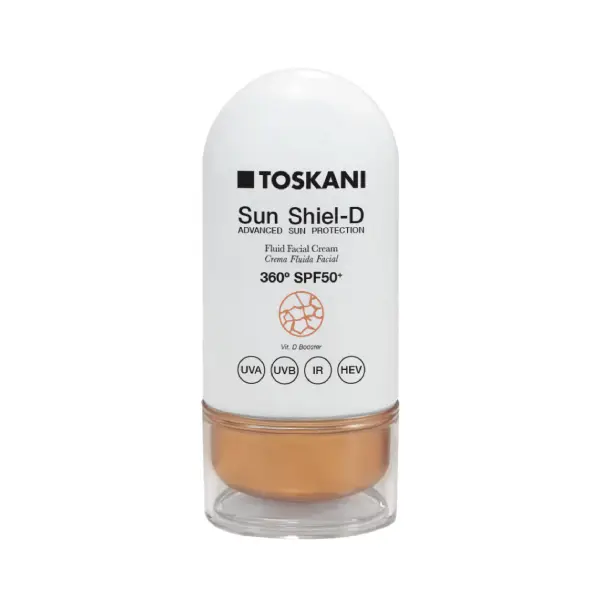Crema de fata cu protectie solara Toskani Sun Shield Fluid Facial Cream SPF50 50ml