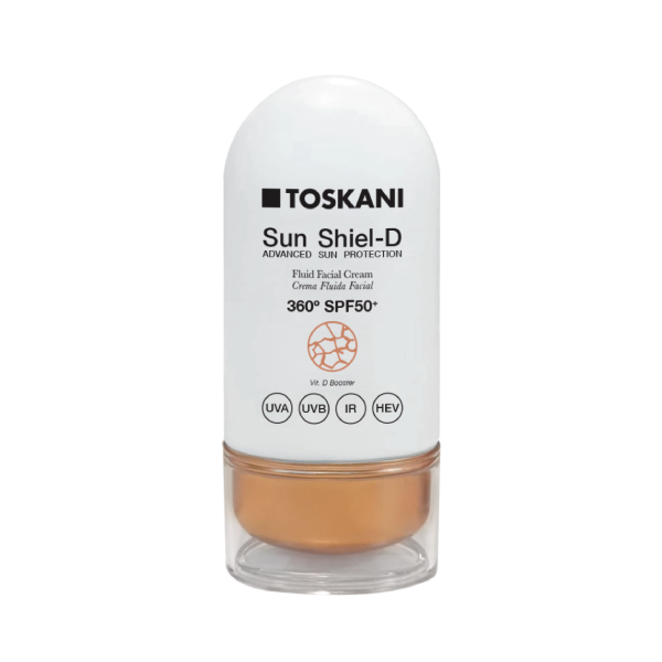 Crema de fata cu protectie solara Toskani Sun Shield Fluid Facial Cream SPF50 50ml