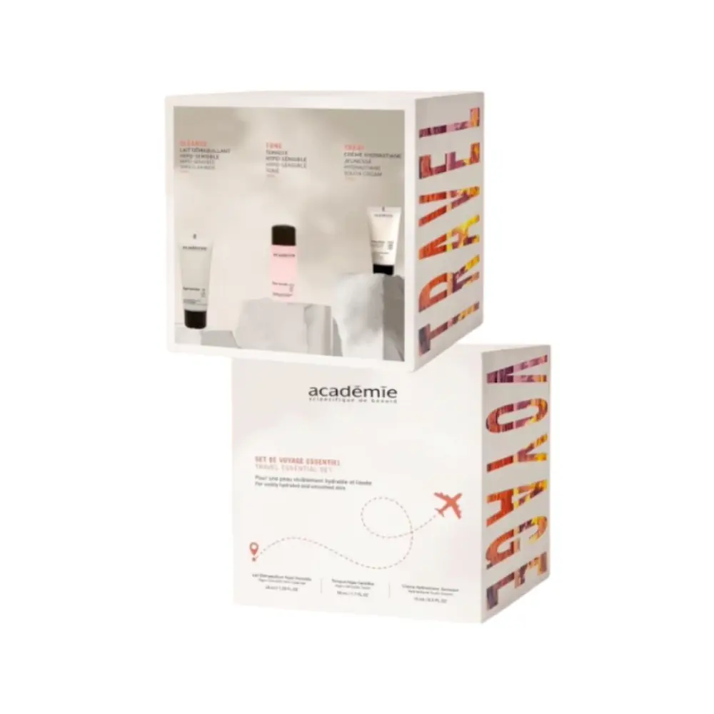 Set ingrijire ten sensibil Academie Kit Coffret Travel de Voyage Essentiel