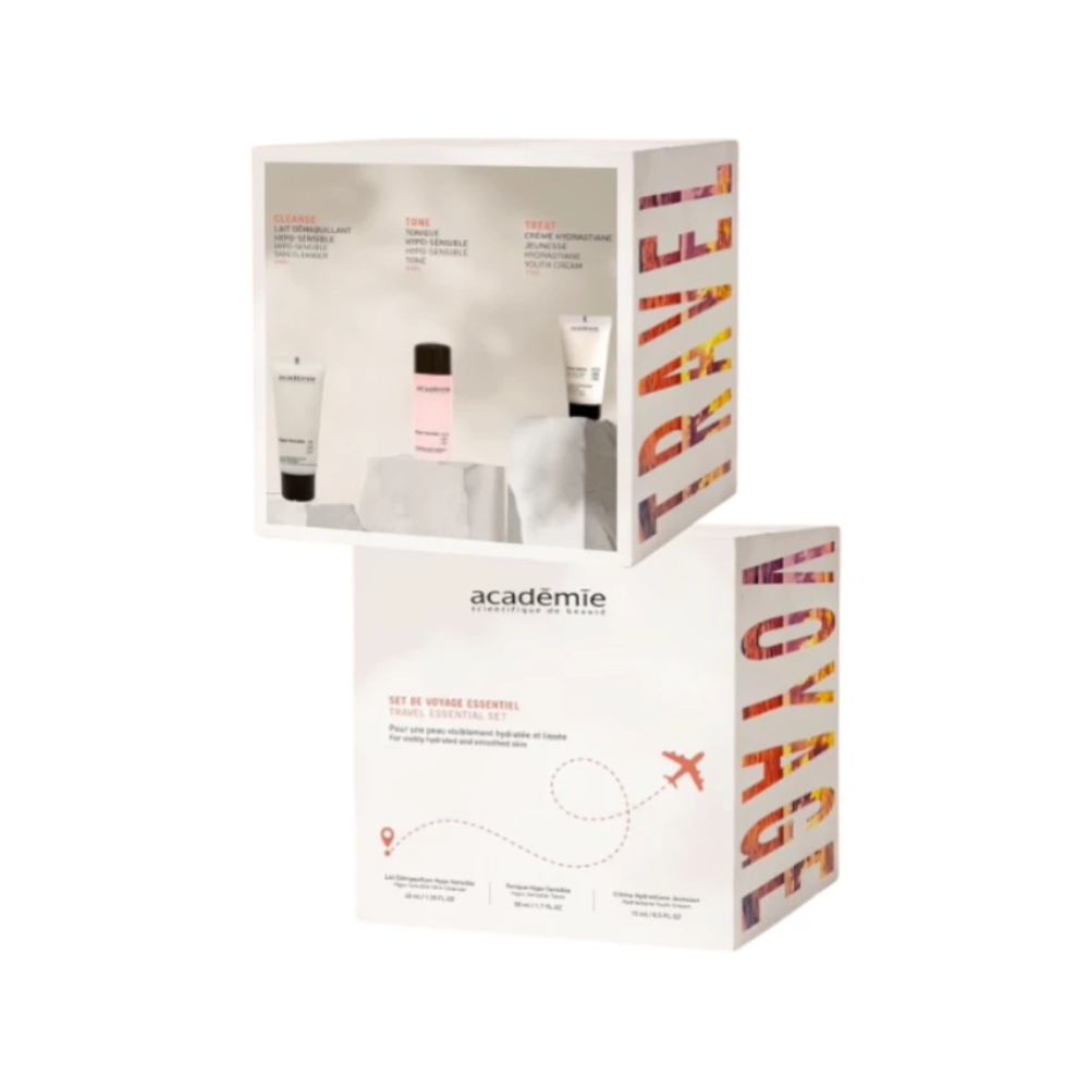 Set ingrijire ten sensibil Academie Kit Coffret Travel de Voyage Essentiel