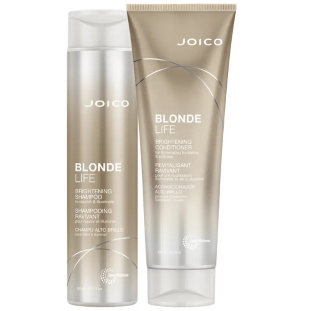 Set sampon si conditioner Joico Blonde Life Brightening 300+250ml