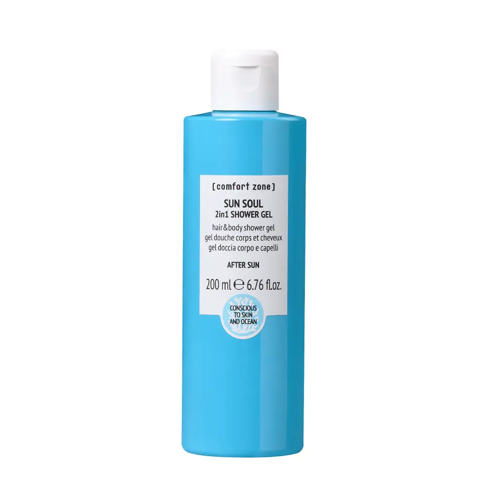Gel de dus pentru par si corp Comfort Zone Sun Soul 2 in 1 Shower Gel 200ml