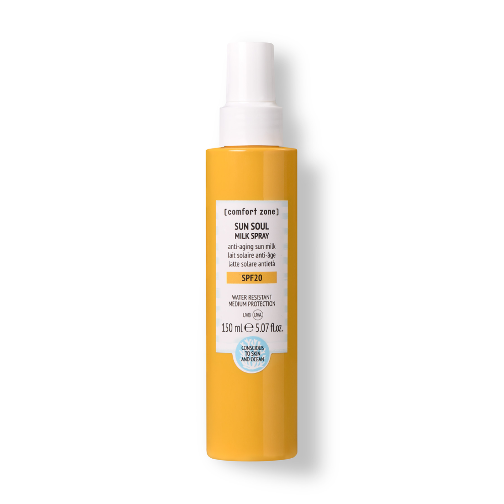 Lapte de corp anti-age fata si corp Comfort Zone Sun Soul Milk Spray SPF20 150ml