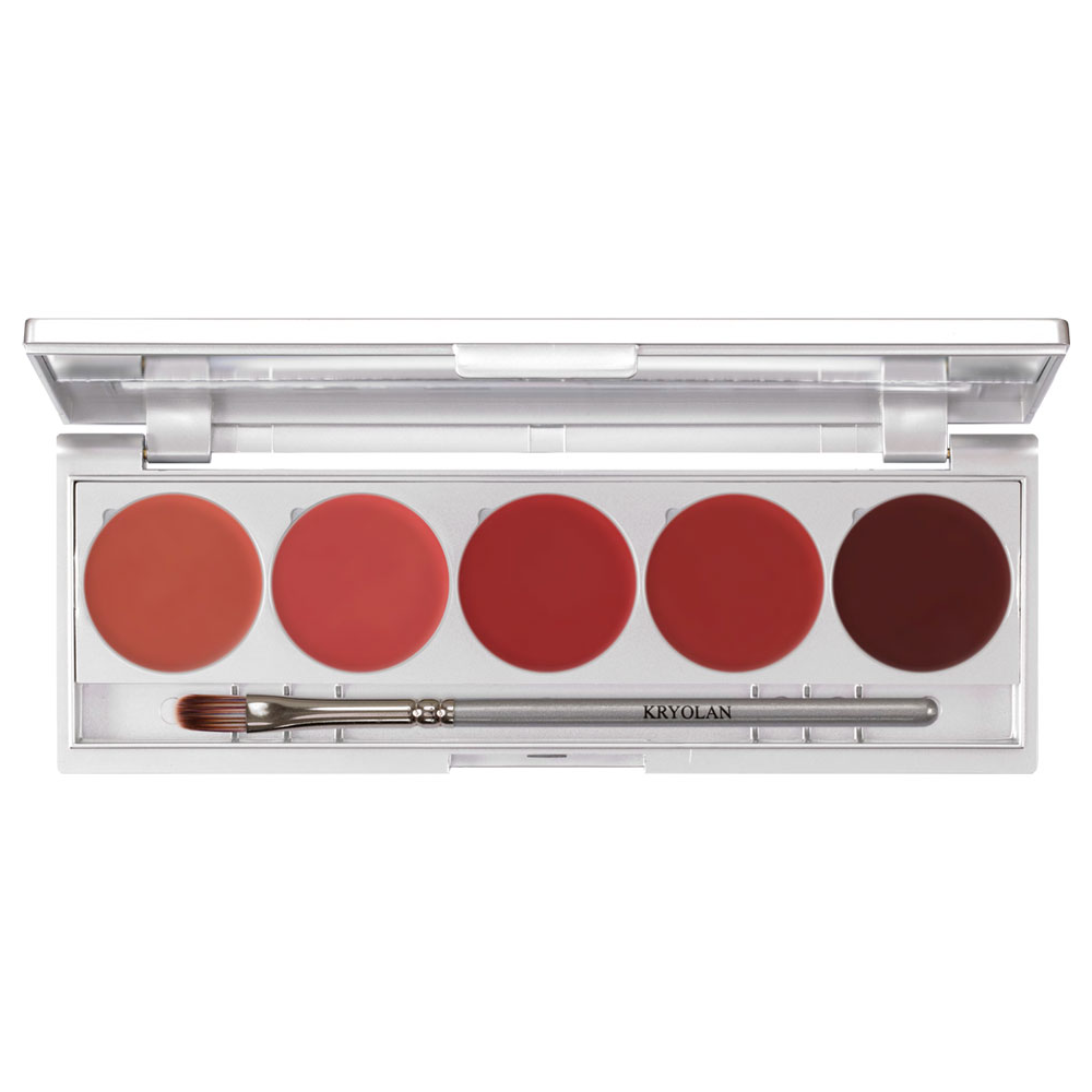 Paleta rujuri magnetica Kryolan Lip Rouge LRS 101 5 culori 10gr