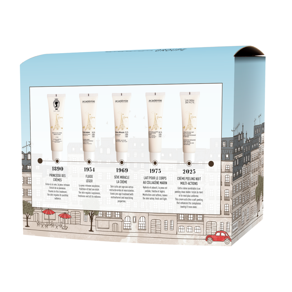 Setul aniversar hidratare si fermitate ten Académie Coffret 135 Ans 5x30ml