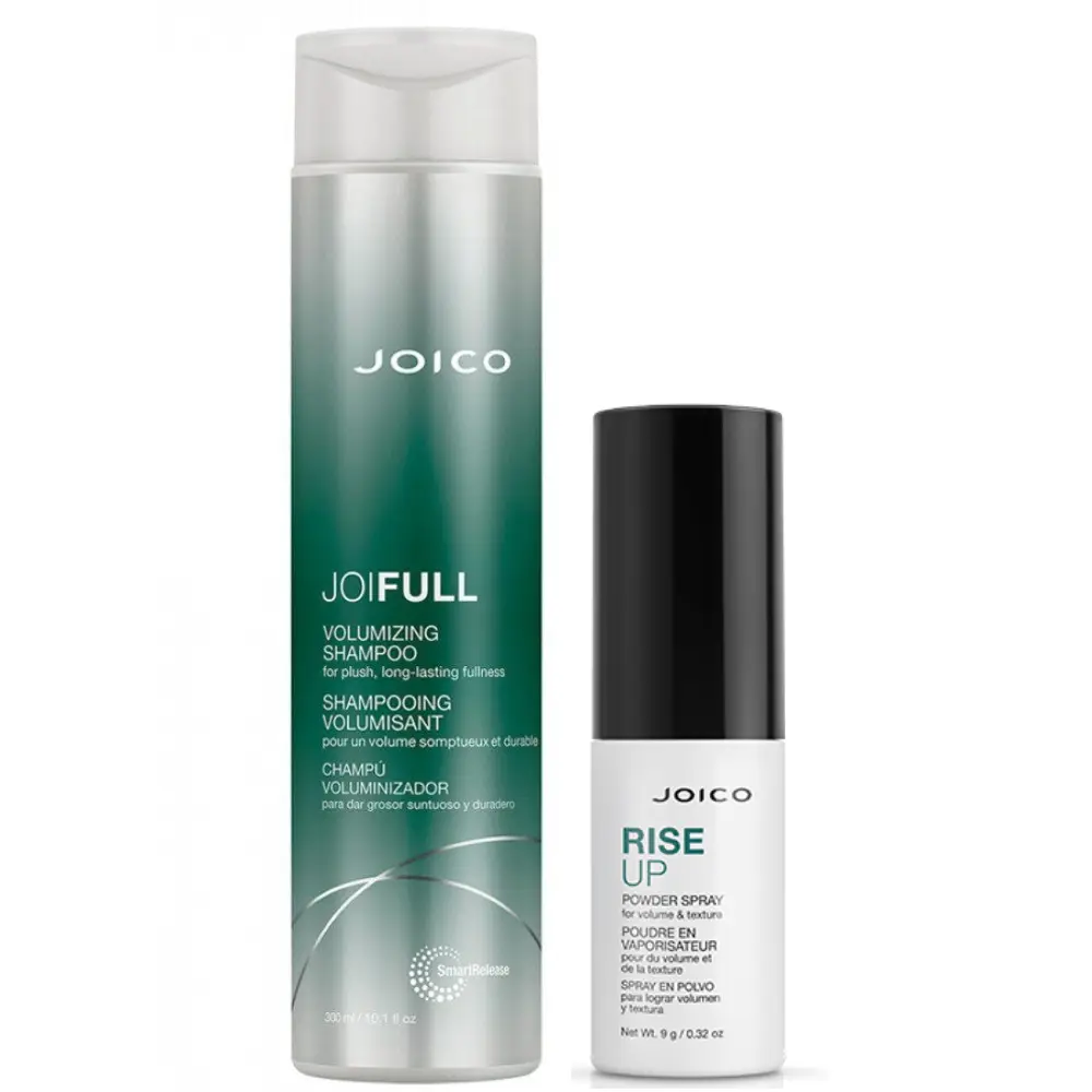 Set de volum par fin Joico JoiFull Volumizing Shampoo si RiseUp Powder Spray 300ml+9g