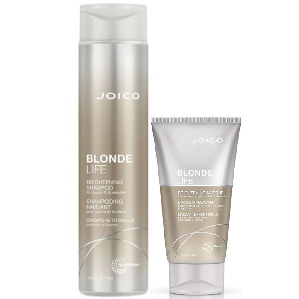 Set pentru par blond sampon si masca Joico Blonde Life Brightening 300+150ml