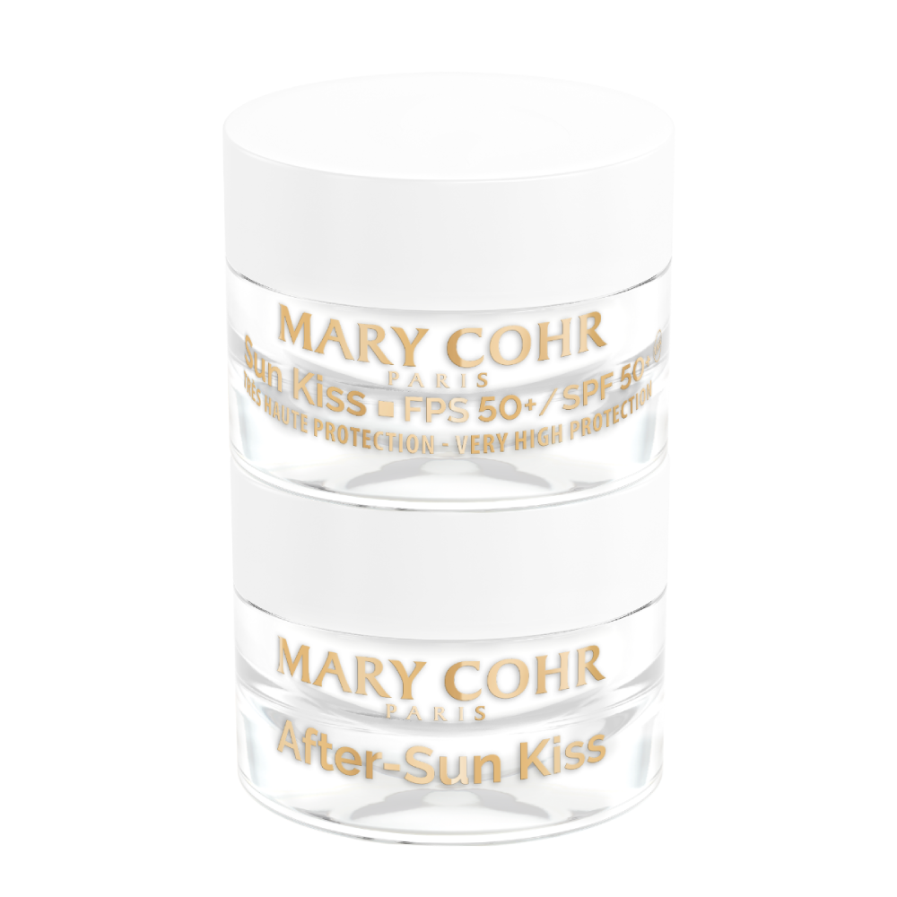 Set protectie si reparare buze Mary Cohr Duo Kiss Sun + After Sun SPF50 2x7 ml