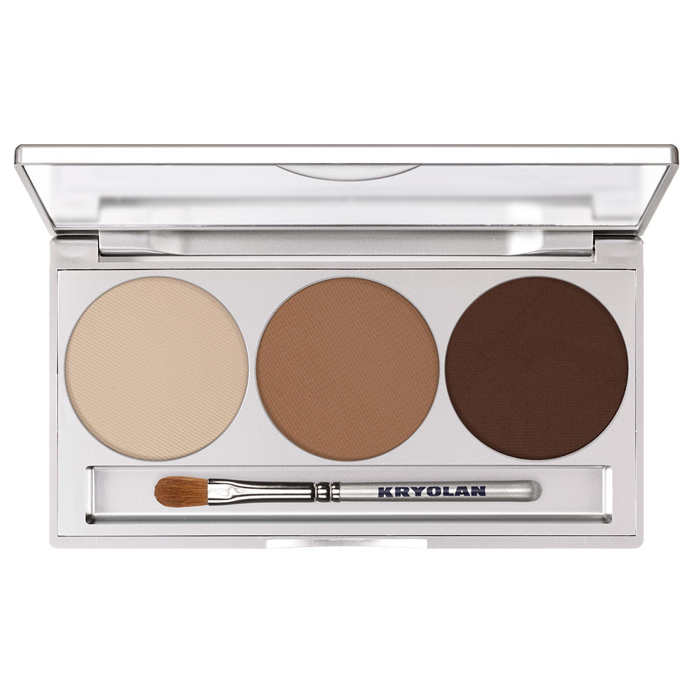 Paleta farduri de pleoape Kryolan Eye Shadow Trio Smokey Nude 7.5 g