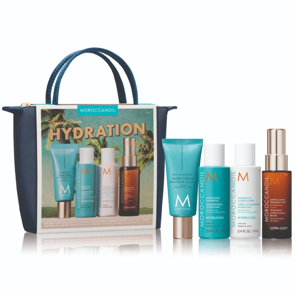 Set de par Moroccanoil Hydration Travel 2x70ml + 1x25ml + 1x40ml