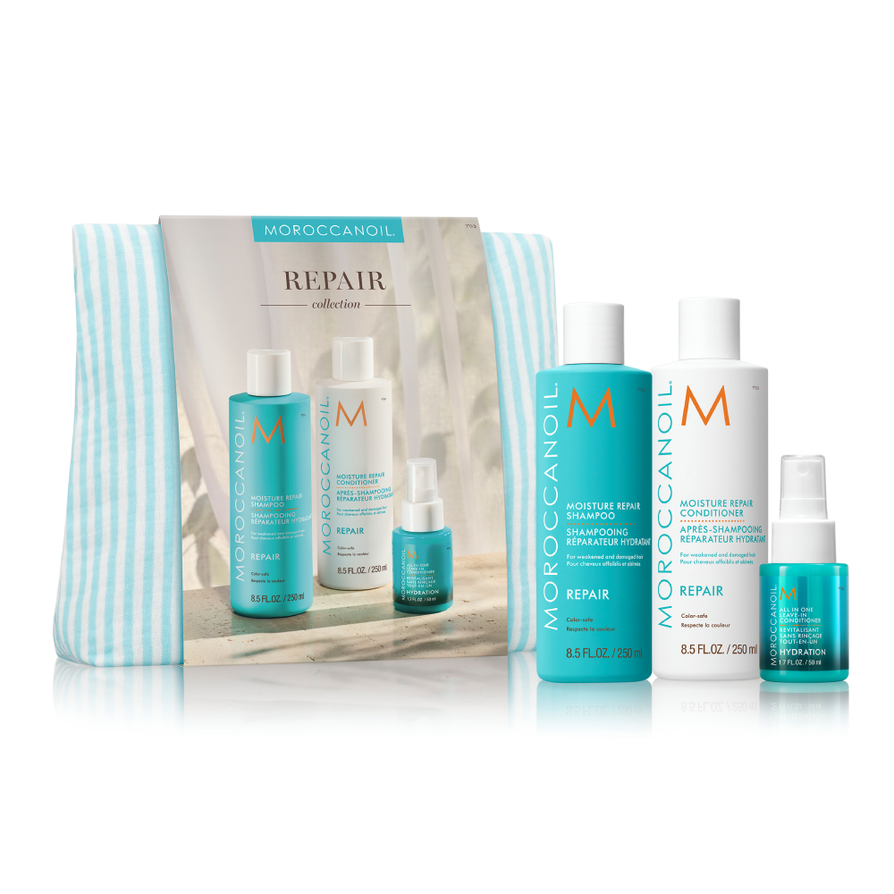 Set reparare par Moroccanoil Moisture Repair Spring Collection 2x250ml + 50ml