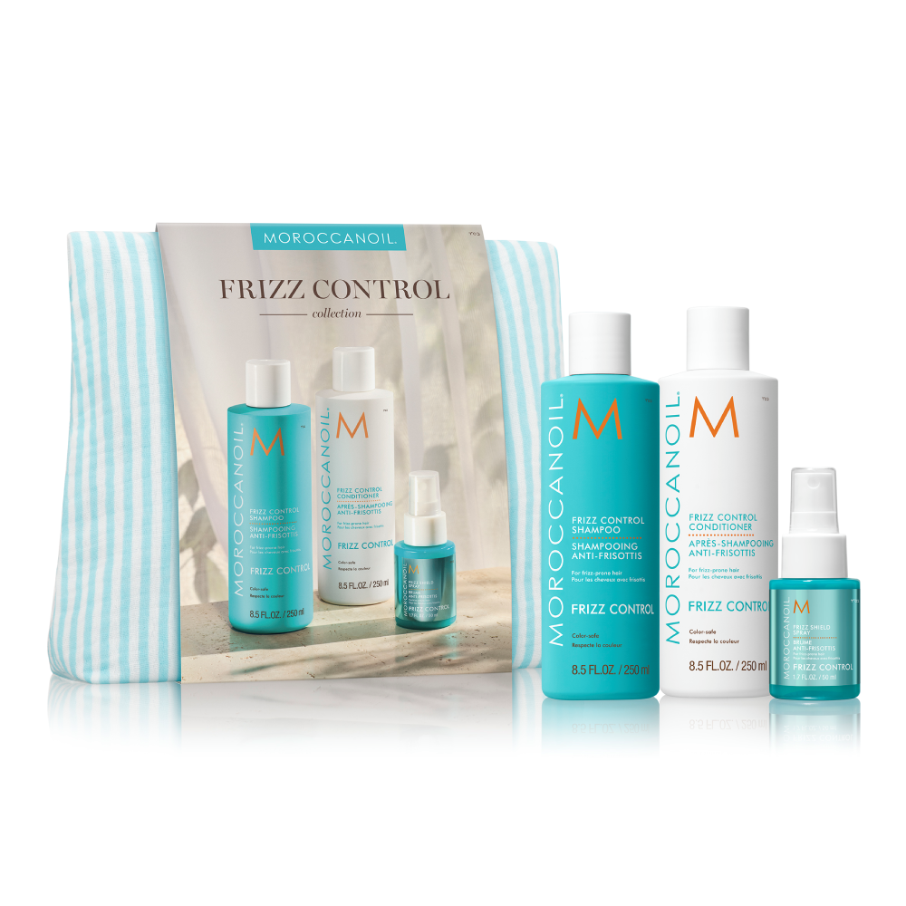 Set anti-frizz par Moroccanoil Frizz Control Spring Collection 2x250ml 1x50ml
