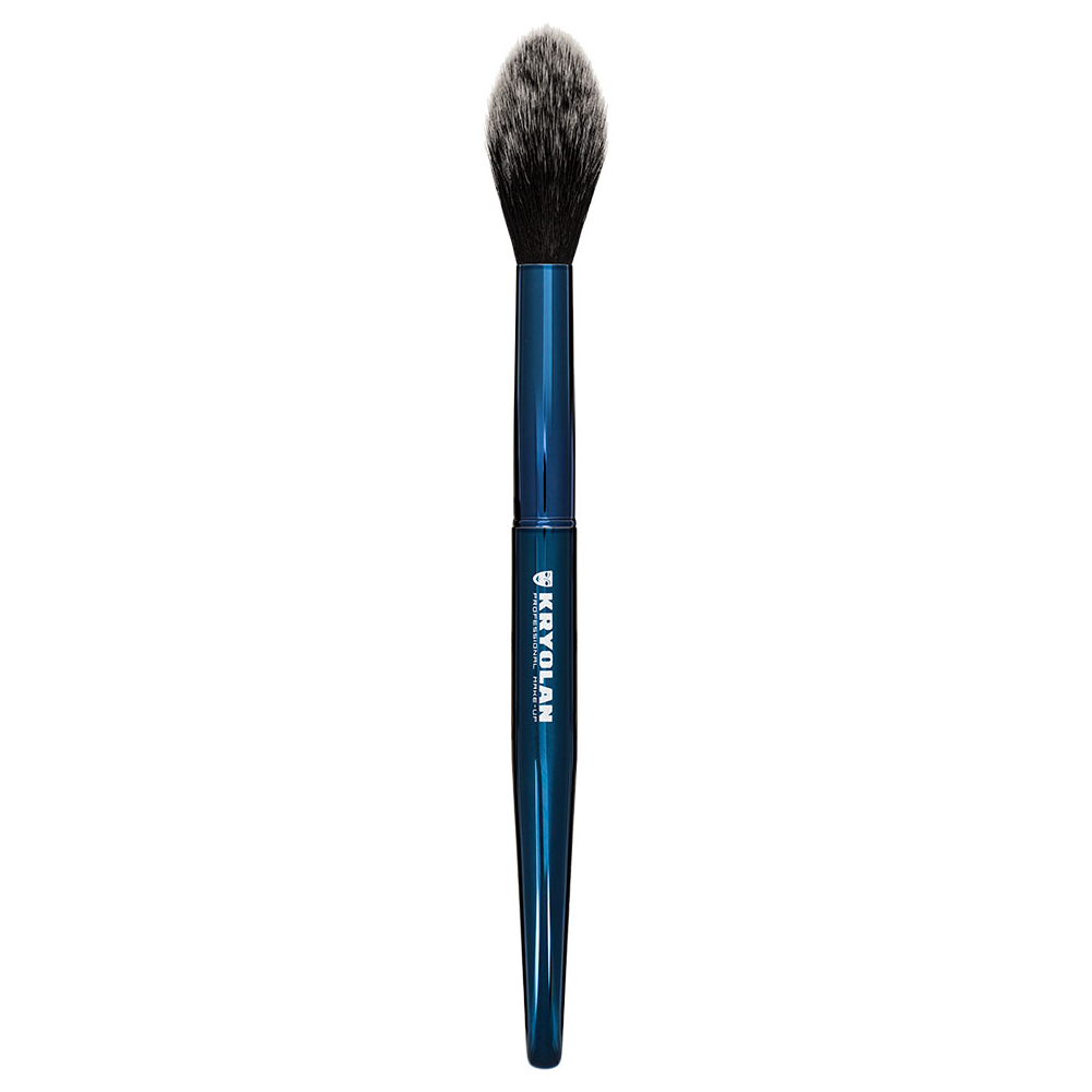 Pensula pentru pudra, blush si iluminator Kryolan Blue Master Precision Powder brush 1buc