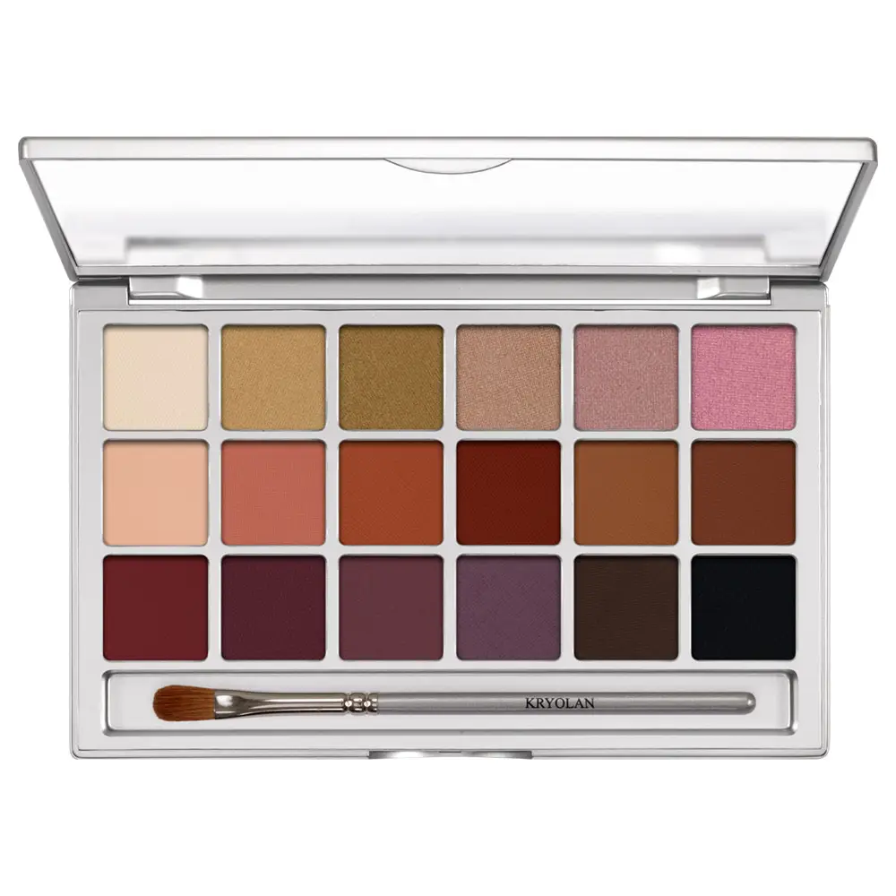 Paleta farduri de pleoape Kryolan Eye Shadow Variety 18 culori V6 20g