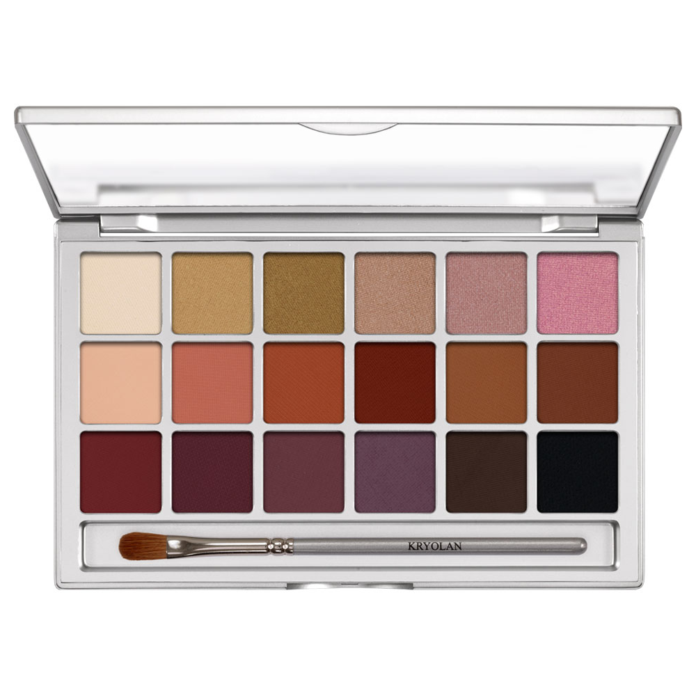 Paleta farduri de pleoape Kryolan Eye Shadow Variety 18 culori V6 20g