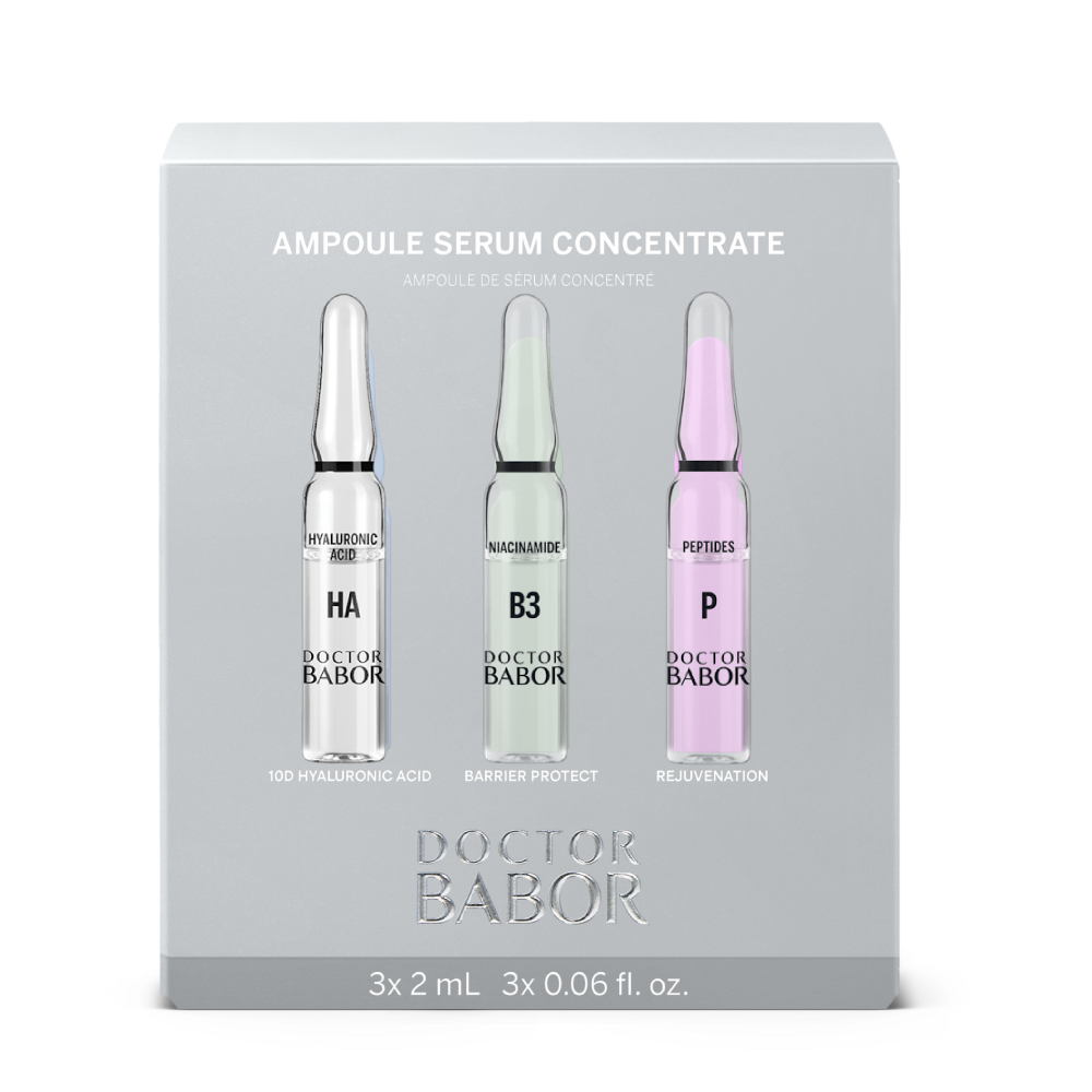 Set fiole Doctor Babor Ampoule Serum Concentrate Trio 10D Hyaluronic Acid Barrier Protect Rejuvenation 3x2ml