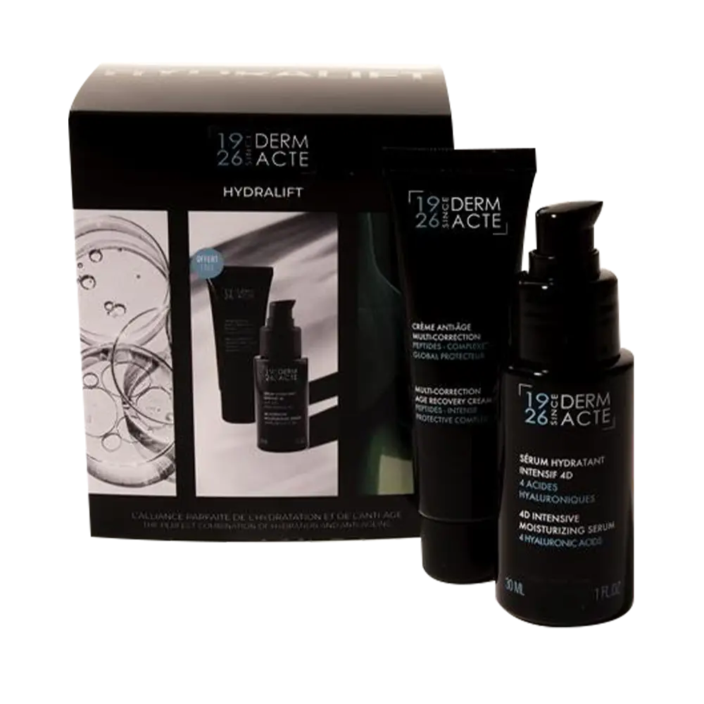 Set anti-aging hidratant cu ser 4D + crema Academie Derm Acte Coffret HydraLift 2 x 30ml