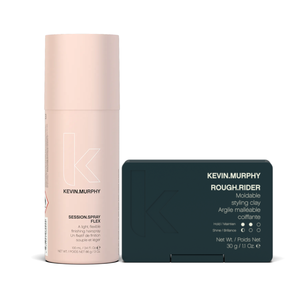 Set de par Kevin Murphy Sessyon Spray Flex 100ml + Rough Rider Clay 30ml