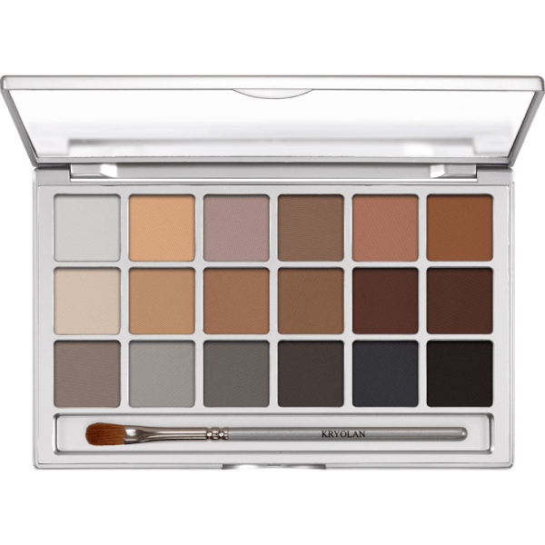 Paleta farduri de ochi Kryolan Eye Shadow Variety 18 culori V3 20g