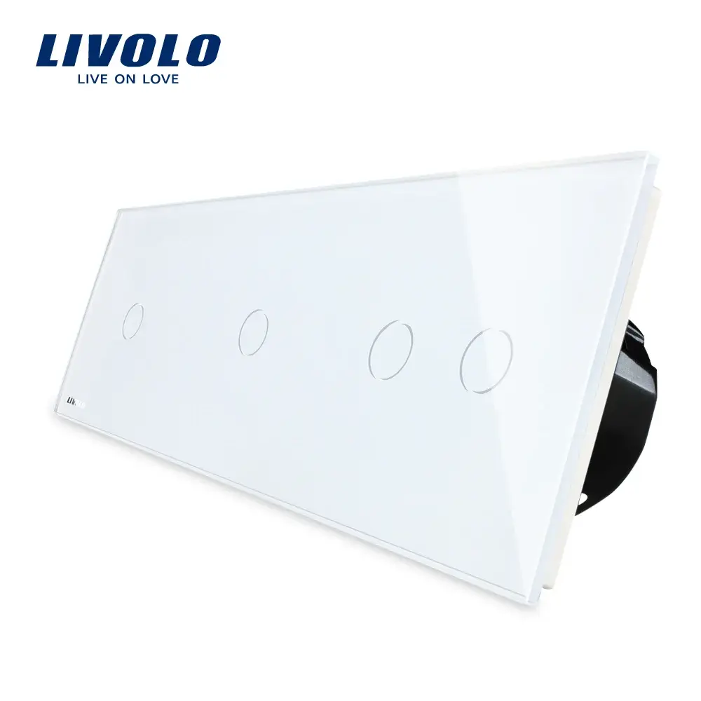 Intrerupator cu touch simplu+simplu+dublu LIVOLO din sticla
